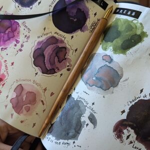 Kakimori Brass Nib And Sakura Holder Set